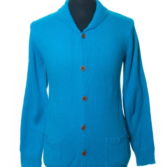 Visvim Teal Blue Cardigan Sweater XL - Picture 2 of 6